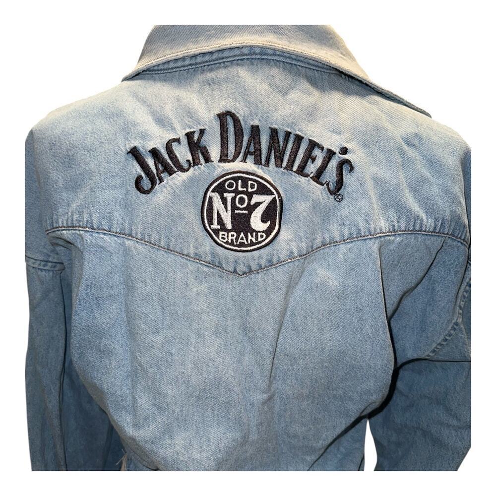 Rare Vintage 90s wrangler x jack Daniel's cropped women's denim jacket - Picture 1 of 9